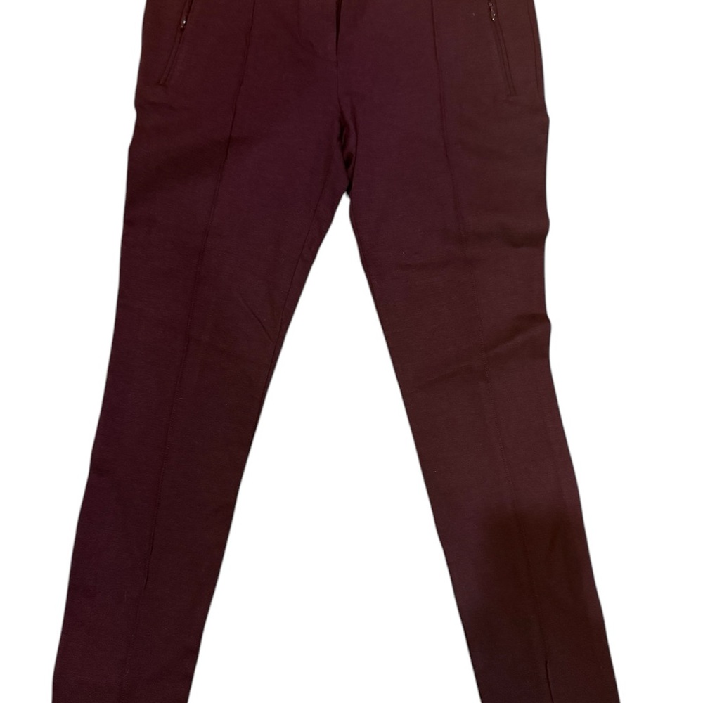 LOFT Burgundy Leggings Slim Fit Pants